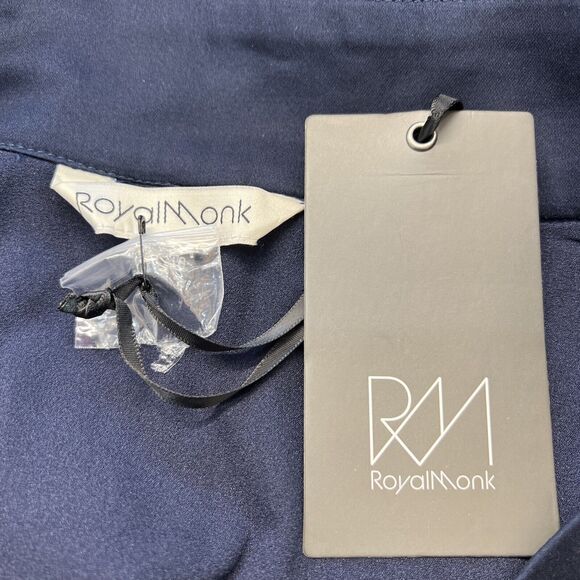 New‎ Modcloth Royal Monk Navy Skirt White Buttons XL 16 - Picture 3 of 3